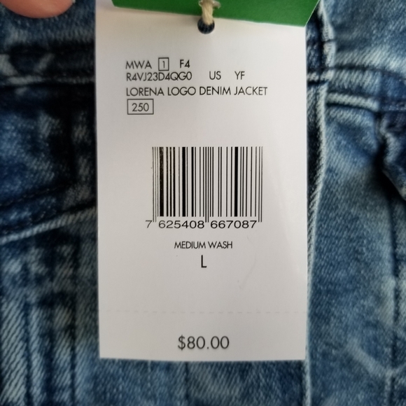 Guess Denim Jacket Size Large Bust 36 - Picture 6 of 6